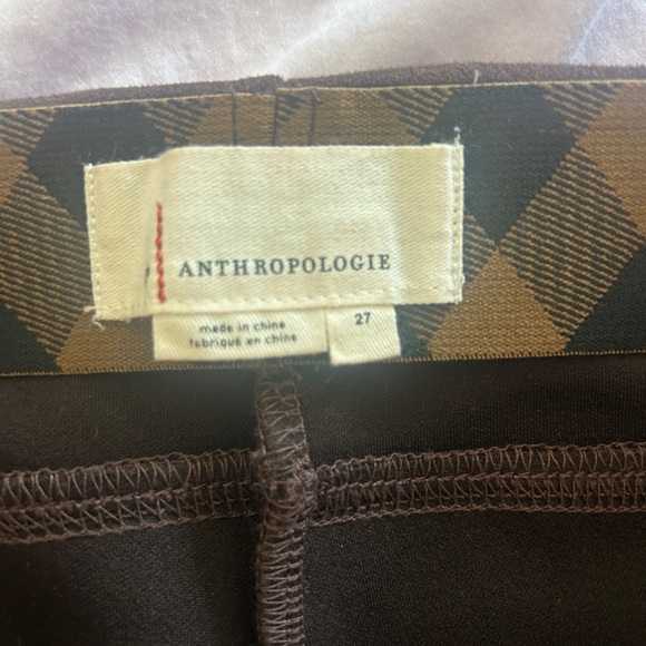 Anthropologie faux suede leggings brown.sz 27. New w/o tags - Picture 2 of 2